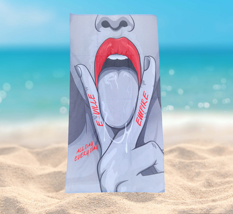 Lick it beach towel