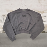 Partners in crime grey L/S crop