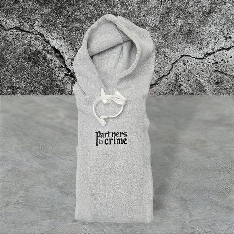 Partners in crime hoodie (light grey)