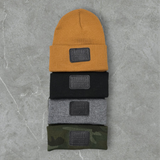 Rolled Leather tag toque